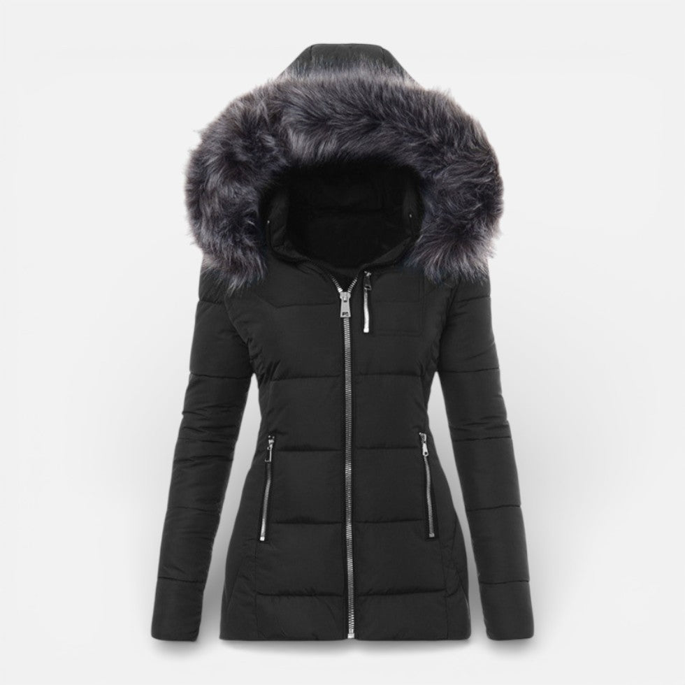 Camila - Women's Faux Fur Hooded Puffer Jacket
