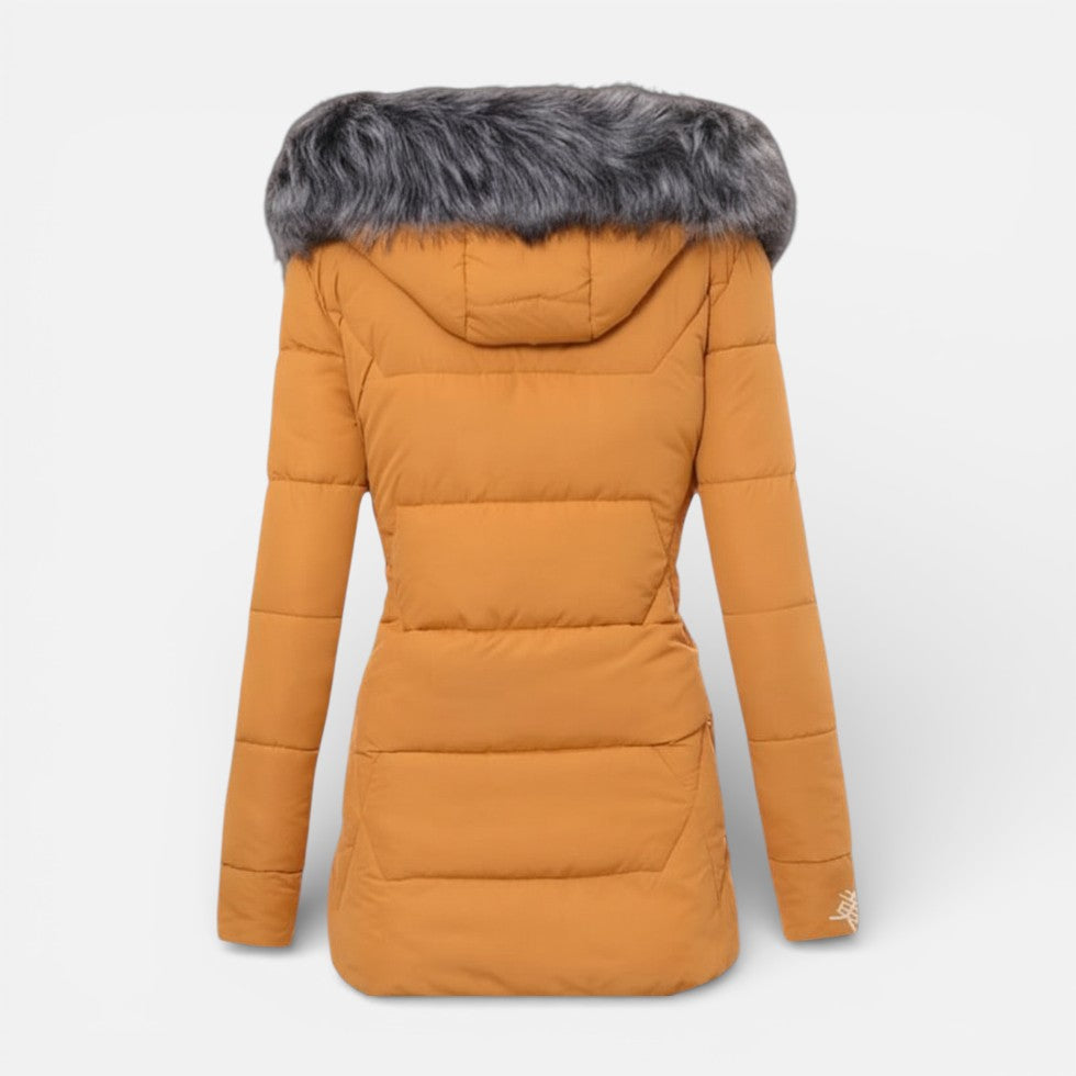 Camila - Women's Faux Fur Hooded Puffer Jacket