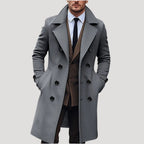 Casper - Men's Double-Breasted Notch-Lapel Overcoat