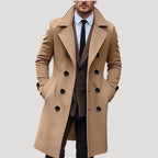 Casper - Men's Double-Breasted Notch-Lapel Overcoat