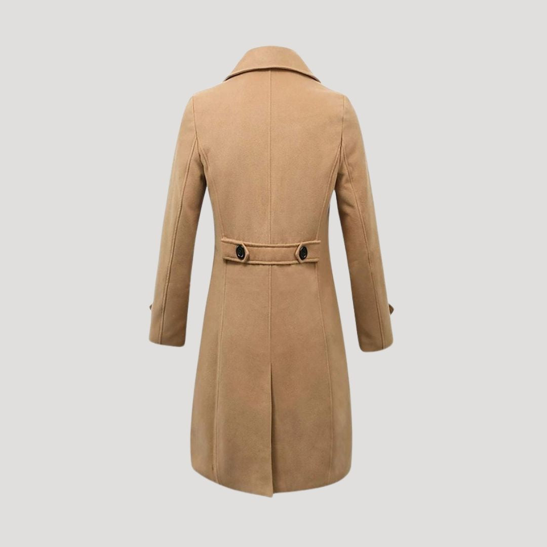 Casper - Men's Double-Breasted Notch-Lapel Overcoat