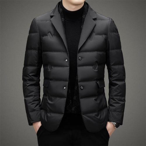 Casper - Men's Puffer Blazer with Notch Lapels