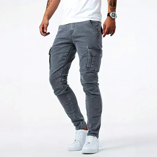 Caspian - Men's Relaxed Denim Cargo Jeans
