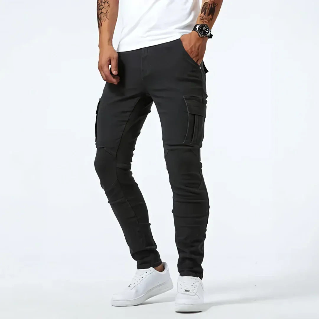 Caspian - Men's Relaxed Denim Cargo Jeans