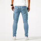 Caspian - Men's Relaxed Denim Cargo Jeans