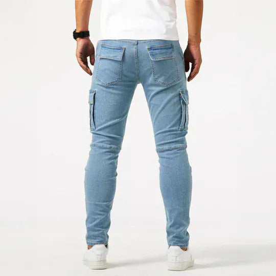 Caspian - Men's Relaxed Denim Cargo Jeans