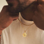 Cassian - Men's Nautical Compass Pendant Necklace