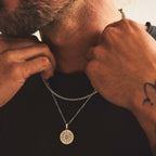 Cassian - Men's Nautical Compass Pendant Necklace