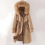 Coleen - Women's Faux Fur Hooded Long Puffer Parka