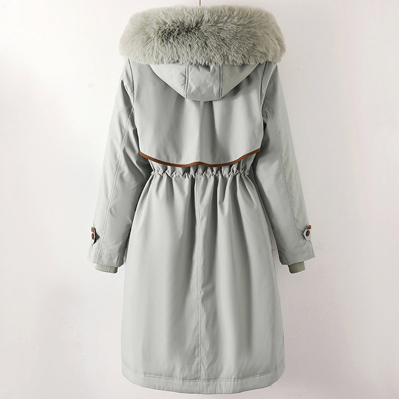 Coleen - Women's Faux Fur Hooded Long Puffer Parka