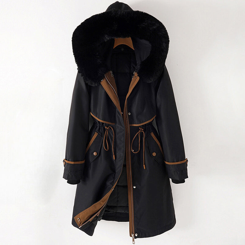 Coleen - Women's Faux Fur Hooded Long Puffer Parka