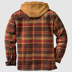 Colter - Men's Hooded Plaid Shirt Jacket
