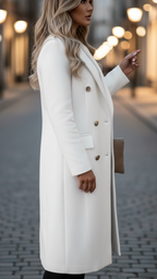 Cordelia - Women's Double-Breasted Longline Coat