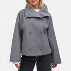 Cordelia - Women's Double-Breasted Wool-Blend Blazer
