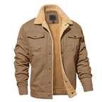 Dashawn - Men's Sherpa-Lined Cargo Jacket with Chest Pockets