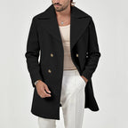 Dashiell - Men's Notch Lapel Wool-Blend Overcoat