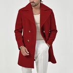 Dashiell - Men's Notch Lapel Wool-Blend Overcoat