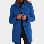 Dulcie - Women's Stand-Collar Wool-Blend Coat