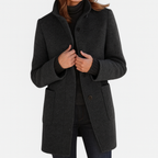 Dulcie - Women's Stand-Collar Wool-Blend Coat