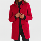 Dulcie - Women's Stand-Collar Wool-Blend Coat
