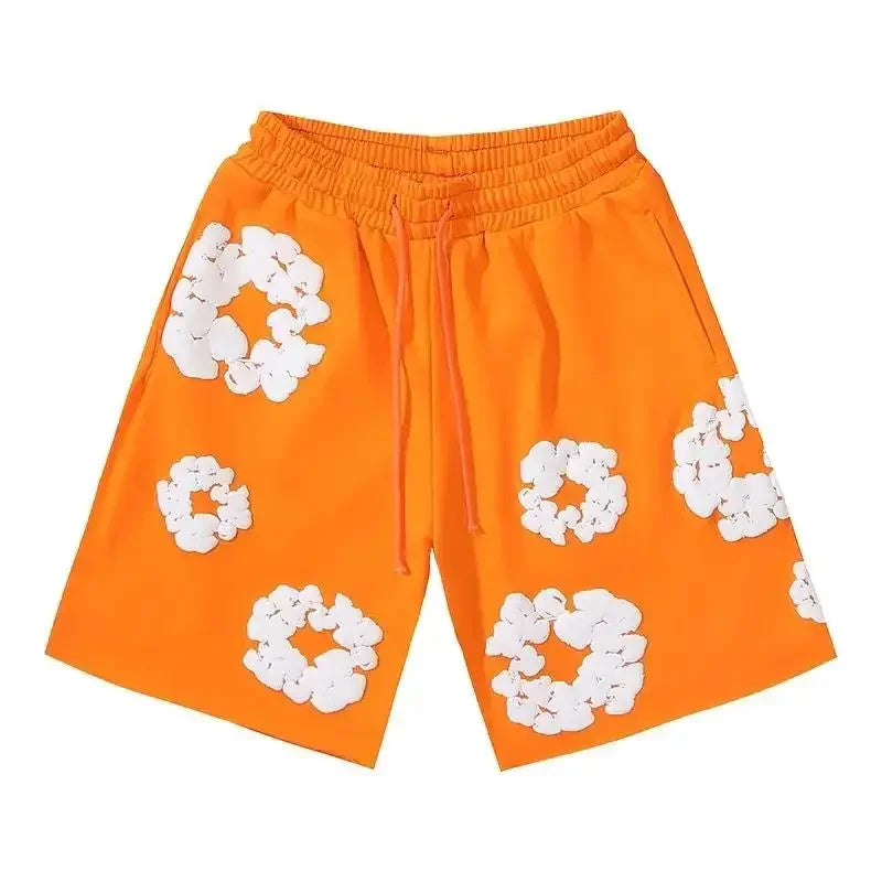 Eliza - Men's Floral Graphic Shorts with Drawstring