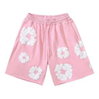 Eliza - Men's Floral Graphic Shorts with Drawstring