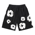 Eliza - Men's Floral Graphic Shorts with Drawstring