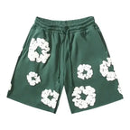 Eliza - Men's Floral Graphic Shorts with Drawstring