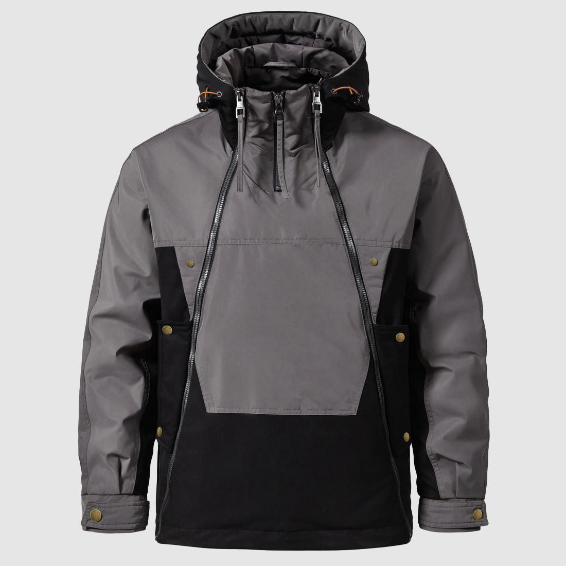 Everett - Men's Colorblock Down Jacket with Hood