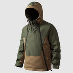 Everett - Men's Colorblock Down Jacket with Hood