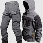 Everett - Men's Hooded Windbreaker Jacket and Cargo Pants Set