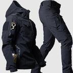 Everett - Men's Hooded Windbreaker Jacket and Cargo Pants Set