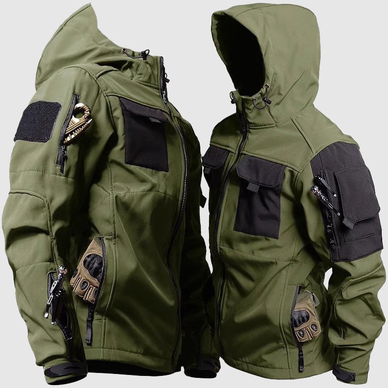 Everett - Men's Hooded Windbreaker Jacket and Cargo Pants Set