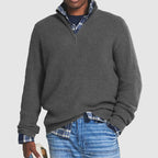 Everett - Men's Ribbed Half-Zip Pullover