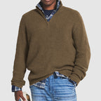 Everett - Men's Ribbed Half-Zip Pullover