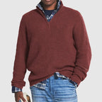 Everett - Men's Ribbed Half-Zip Pullover