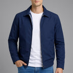 Ezra - Men's Classic Harrington Jacket with Checked Lining