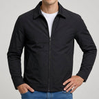 Ezra - Men's Classic Harrington Jacket with Checked Lining