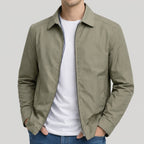 Ezra - Men's Classic Harrington Jacket with Checked Lining