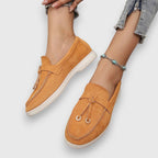 Fiona - Women's Suede Tassel Loafers with Crepe Sole
