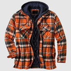 Colter - Men's Hooded Plaid Shirt Jacket