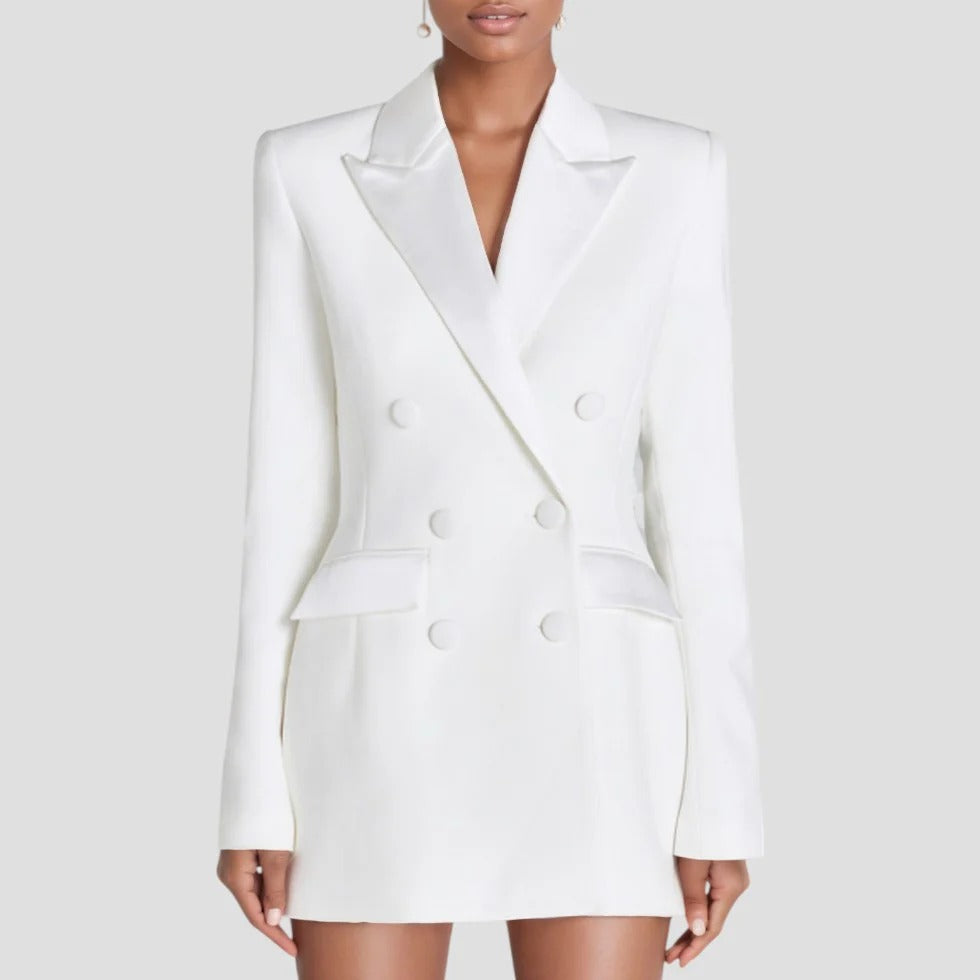 Giselle - Women's Double-Breasted Blazer Dress