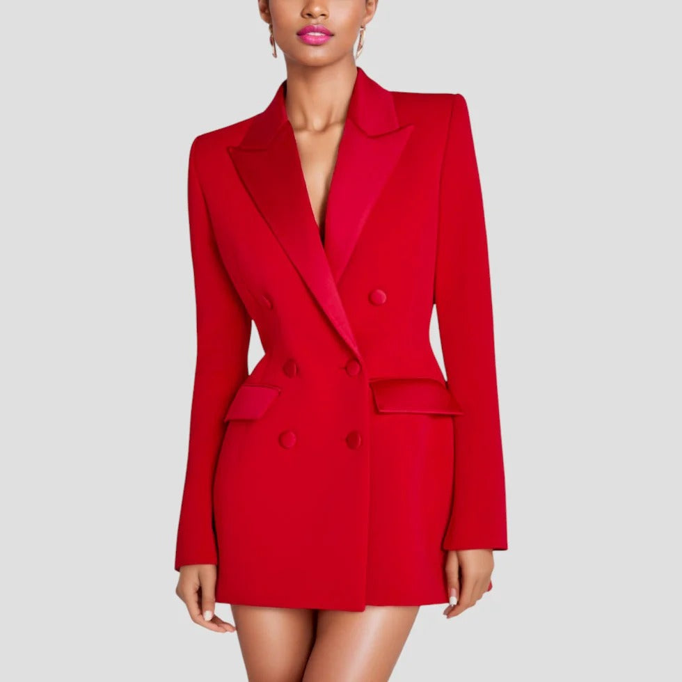 Giselle - Women's Double-Breasted Blazer Dress