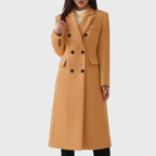 Giselle - Women's Double-Breasted Tailored Coat