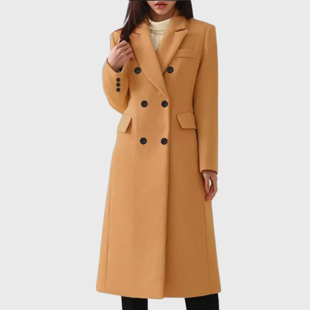 Giselle - Women's Double-Breasted Tailored Coat
