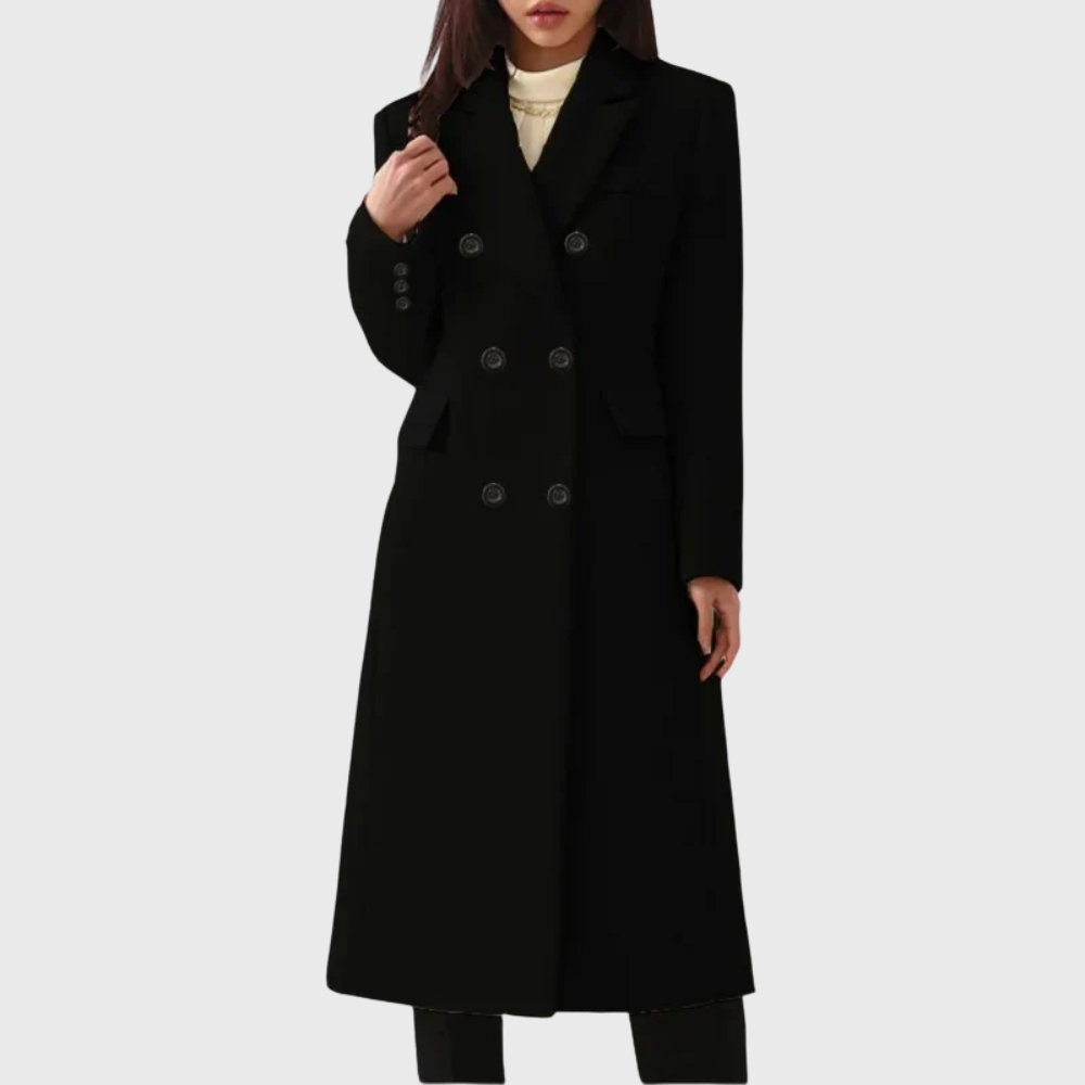 Giselle - Women's Double-Breasted Tailored Coat