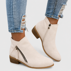 Giselle - Women's Zip-Closure Suede Ankle Boots
