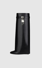 Gwendolyn - Women's Tall Boots with Sculptural Lock Closure