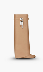 Gwendolyn - Women's Tall Boots with Sculptural Lock Closure