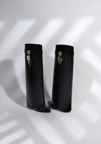 Gwendolyn - Women's Tall Boots with Sculptural Lock Closure